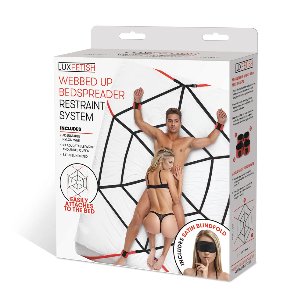 Webbed Up Bedspreader Restraint System