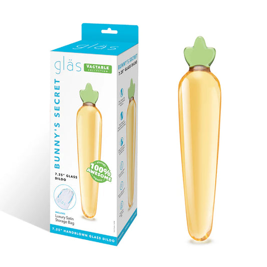Glas Bunny&#39;s Secret 7.25&quot; Glass Dildo