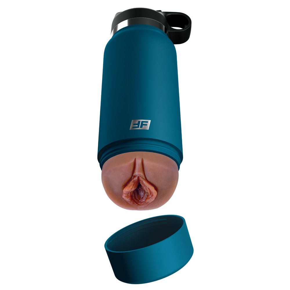 Pdx Plus Fuck Flask Private Pleaser Discreet Stroker Blue Bottle Brown