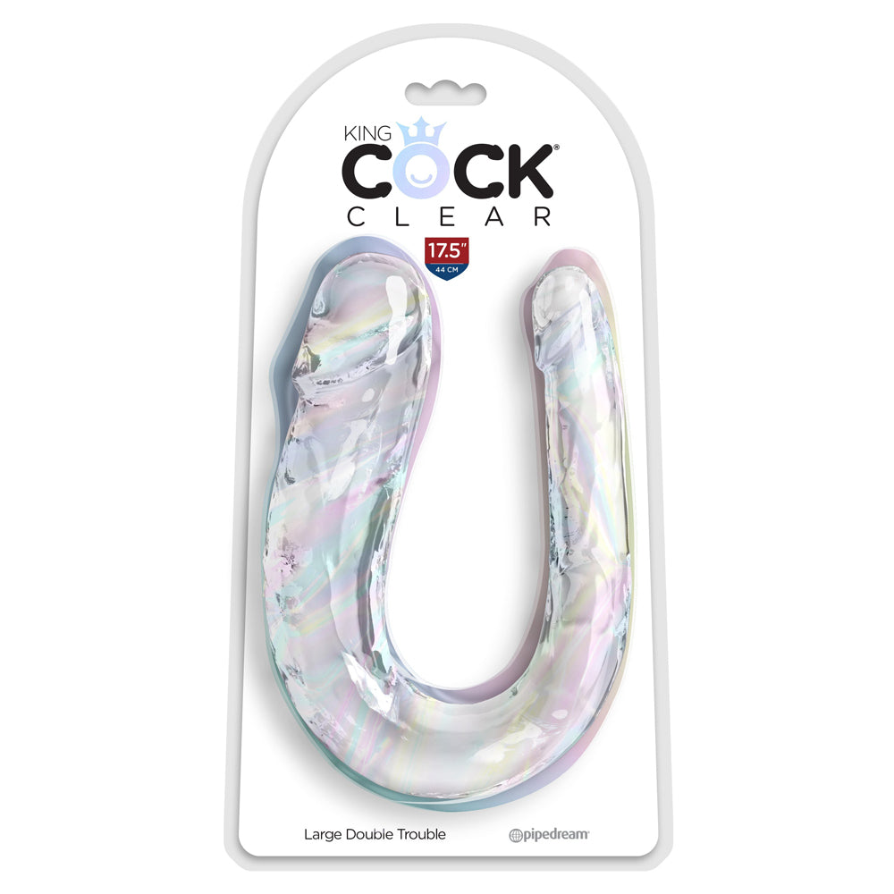 King Cock Clear Large Double Trouble