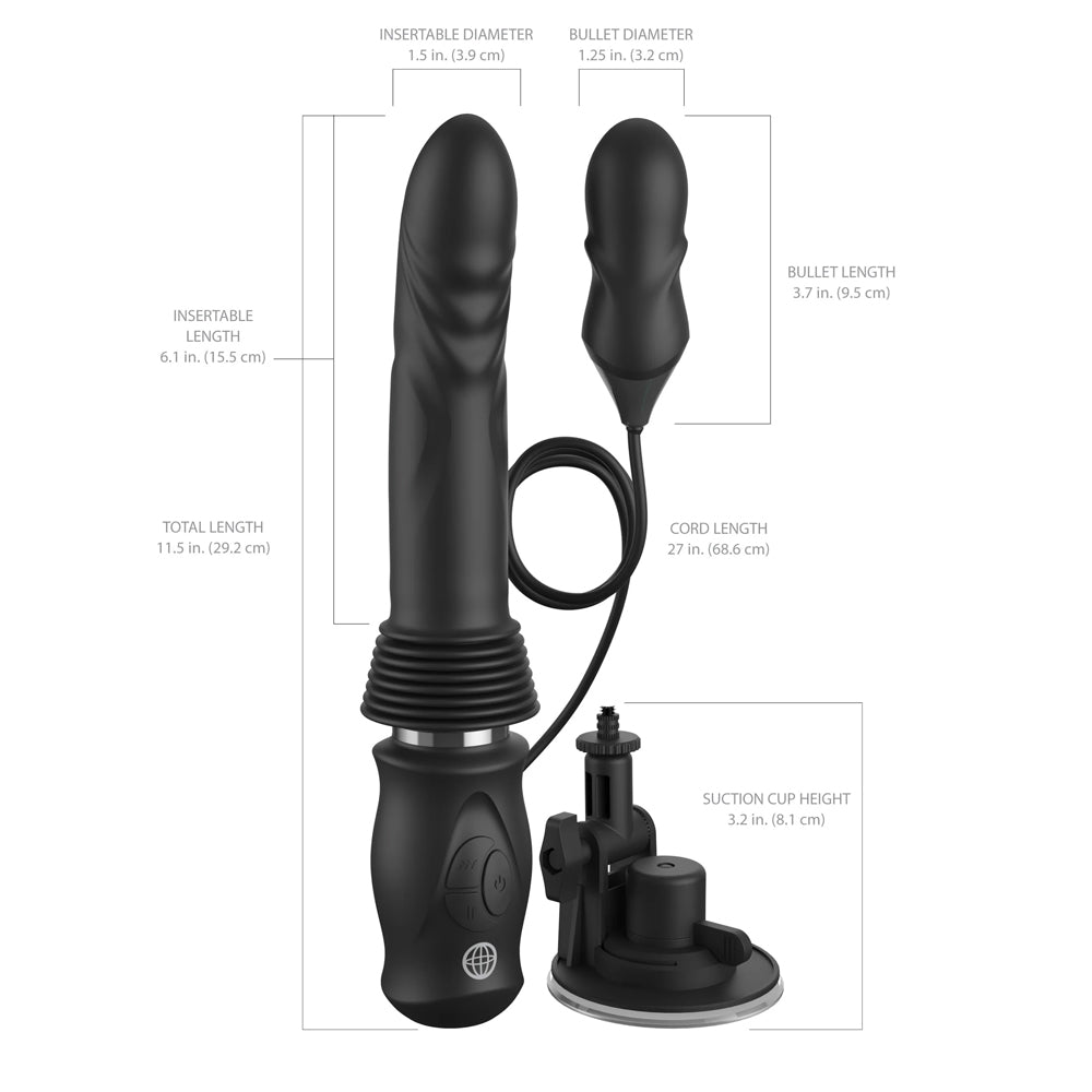 Fetish Fantasy Series Ultimate Silicone Thruster Black