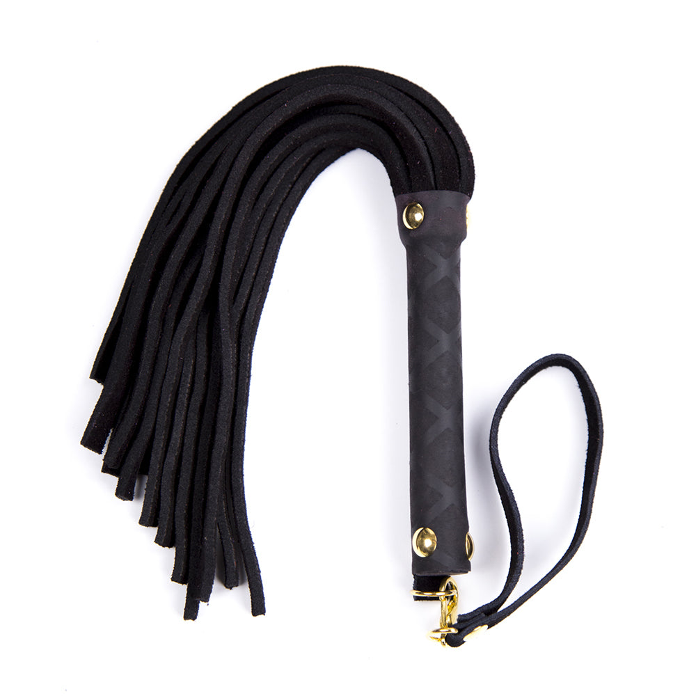 Mini Leather Flogger Black