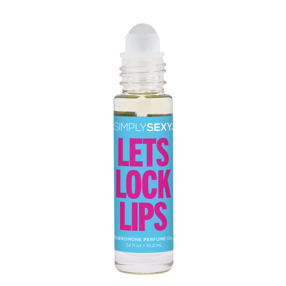 Simply Sexy Pheromone Perfume Oil Roll-On Let&#39;s Lock Lips 0.34 oz.