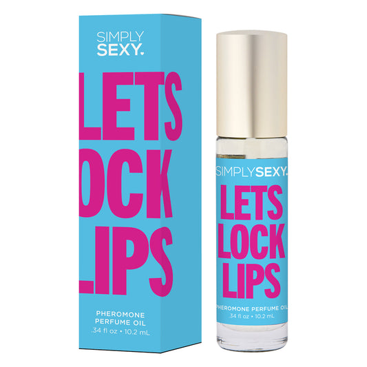 Simply Sexy Pheromone Perfume Oil Roll-On Let&#39;s Lock Lips 0.34 oz.