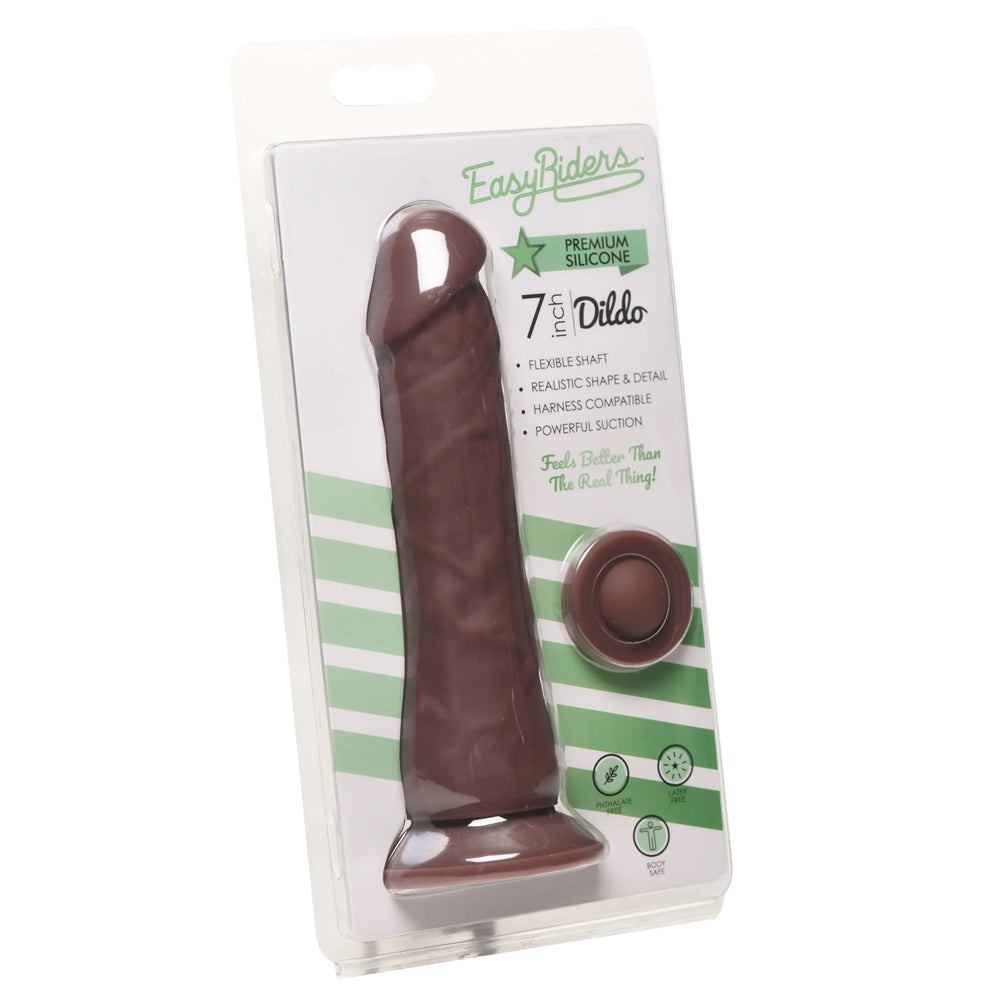 Easy Riders 7" Silicone Dildo Dark