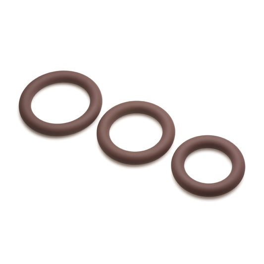 Jock Discrete Silicone Cock Ring Set Dark