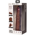 Load image into Gallery viewer, Jock Real Skin 9.5" Silicone Dildo Dark
