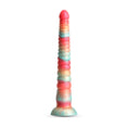 Load image into Gallery viewer, Colours Stacked 12" Dildo Red/Gold
