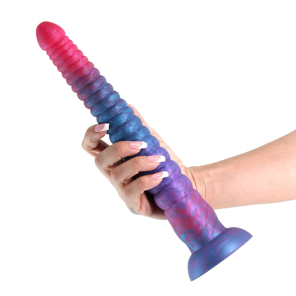 Colours Stacked 12&quot; Dildo Pink/Blue