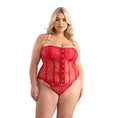 Load image into Gallery viewer, Busk Front Lace Corset & G-String Queen Size
