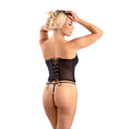 Load image into Gallery viewer, Leatherette Binding Corset & G-String Small
