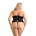 Load image into Gallery viewer, Leatherette Binding Corset & G-String Queen Size
