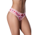 Load image into Gallery viewer, Sweet Treats Crotchless Thong W/ Lube Strawberry S/M
