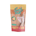 Load image into Gallery viewer, Sweet Treats Split Back & Crotchless Panty W/ Lube Peach S/M
