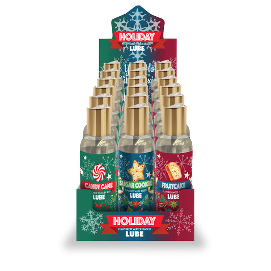 Holiday Lube Display 3 Flavors 18 Pcs