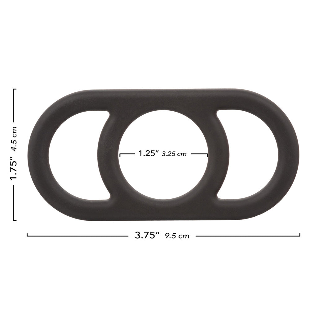 Alpha Liquid Silicone Commander Ring Black