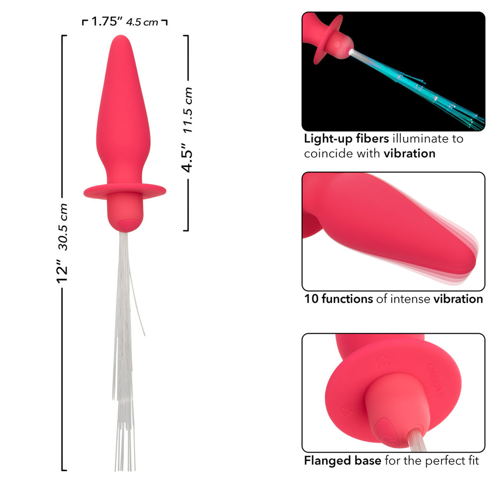 Southern Lights Vibrating Light Up Anal Probe Pink