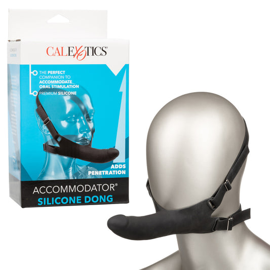 Accommodator Silicone Dong Black