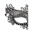 Load image into Gallery viewer, Ouch! Black & White Lace Eye Mask Queen
