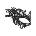 Load image into Gallery viewer, Ouch! Black & White Lace Eye Mask Royal
