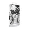 Load image into Gallery viewer, Ouch! Black & White Lace Eye Mask Royal
