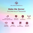 Load image into Gallery viewer, ID Make Me Quiver Silicone Bullet Massager
