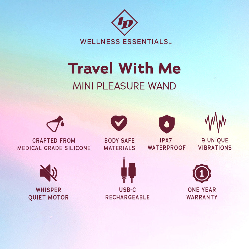 ID Travel With Me Mini Pleasure Wand