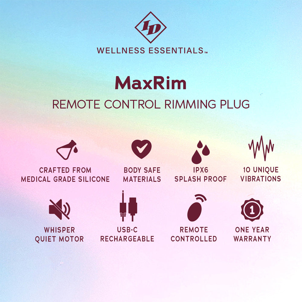 ID Maxrim Control Rimming Plug