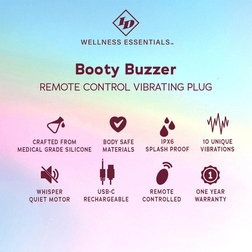 ID Booty Buzzer Remote Control Vibrating Plug