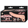 Load image into Gallery viewer, The Great Extender 2-In-1 7" Extender & Masturbator White
