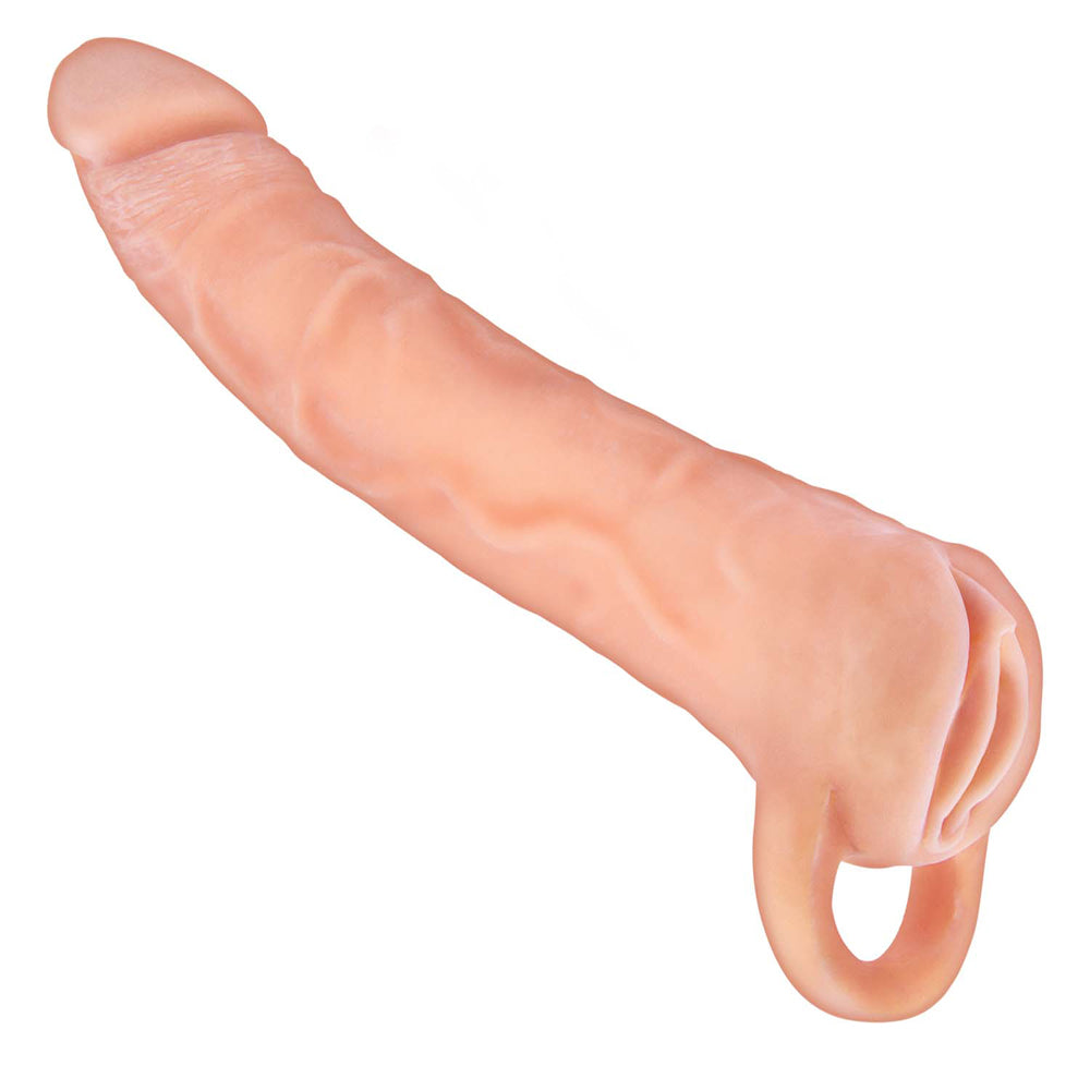 The Great Extender 2-In-1 8&quot; Extender & Masturbator White