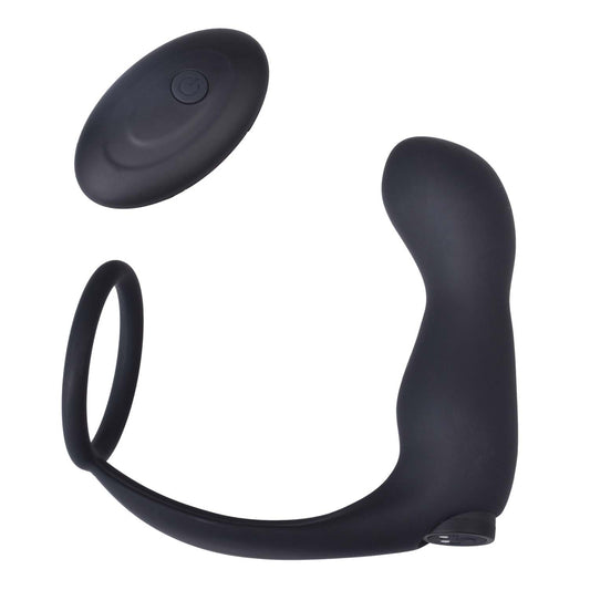 Ass-Sation Remote Contoured Anal Plug Black