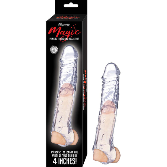 Magic Penis Extender & Ball Strap 7.5&quot; Clear