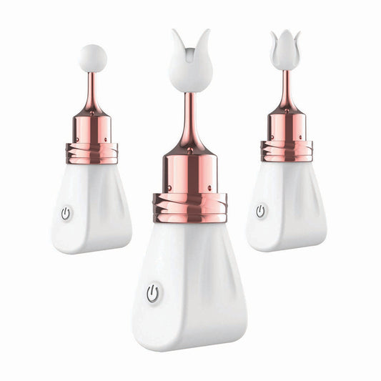 Gold Glam Tri-Tip Vibe White