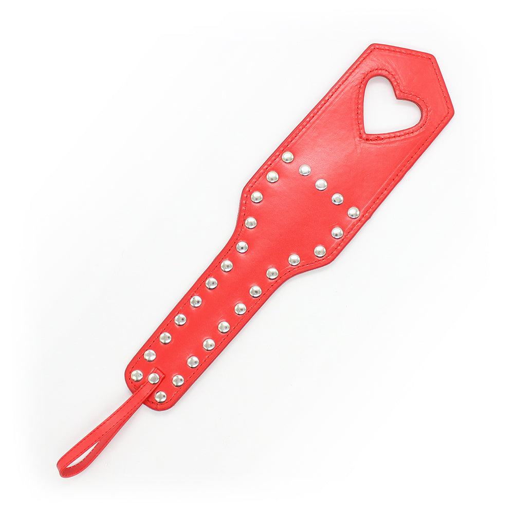 PVC Heart Cut Out Paddle Red