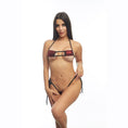 Load image into Gallery viewer, Femme X Microkini Set Strings Red Mirror O/S
