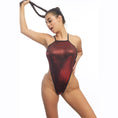 Load image into Gallery viewer, Femme X Open Back Bodysuit Red Mirror O/S
