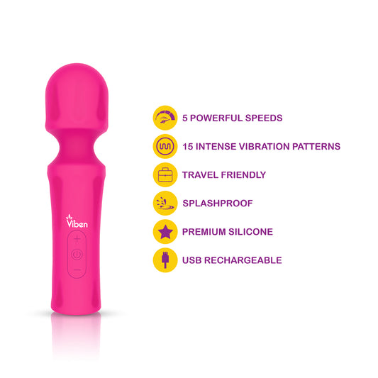 Viben Mighty Muse Mini Massager Hot Pink