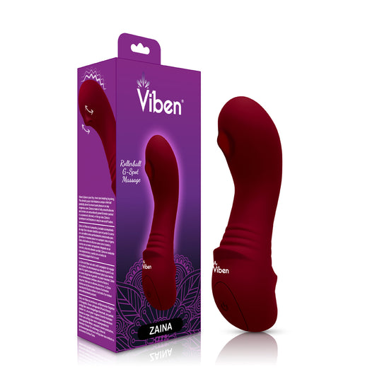 Viben Zaina Mini G-Spot Vibe W/ Rollerball Ruby