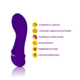 Load image into Gallery viewer, Viben Sebela Mini G-Spot Vibe W/ Thumping Stimulator Violet
