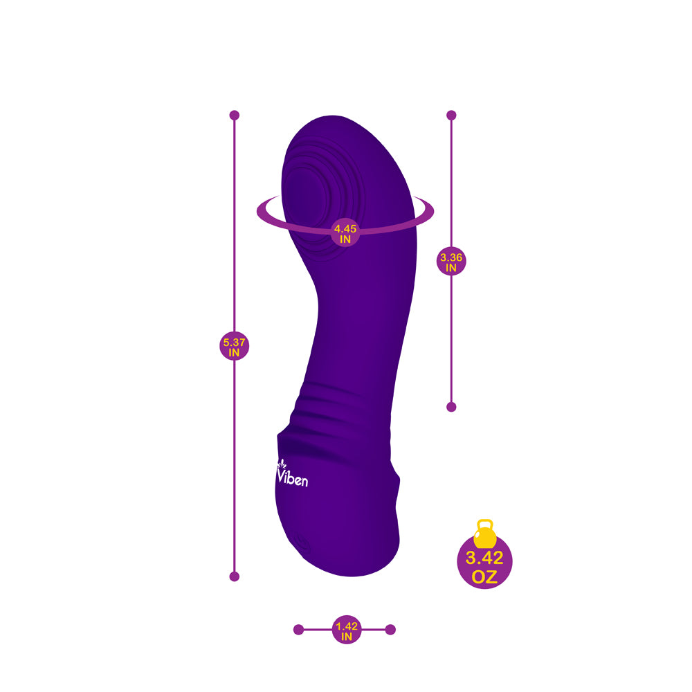 Viben Sebela Mini G-Spot Vibe W/ Thumping Stimulator Violet