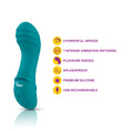 Load image into Gallery viewer, Viben Lalita Mini G-Spot Vibe W/ Pleasure Ridges Ocean
