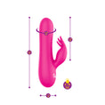 Load image into Gallery viewer, Viben Freyja Mini G-Spot Rabbit Vibe W/ Triple Ticklers Hot Pink
