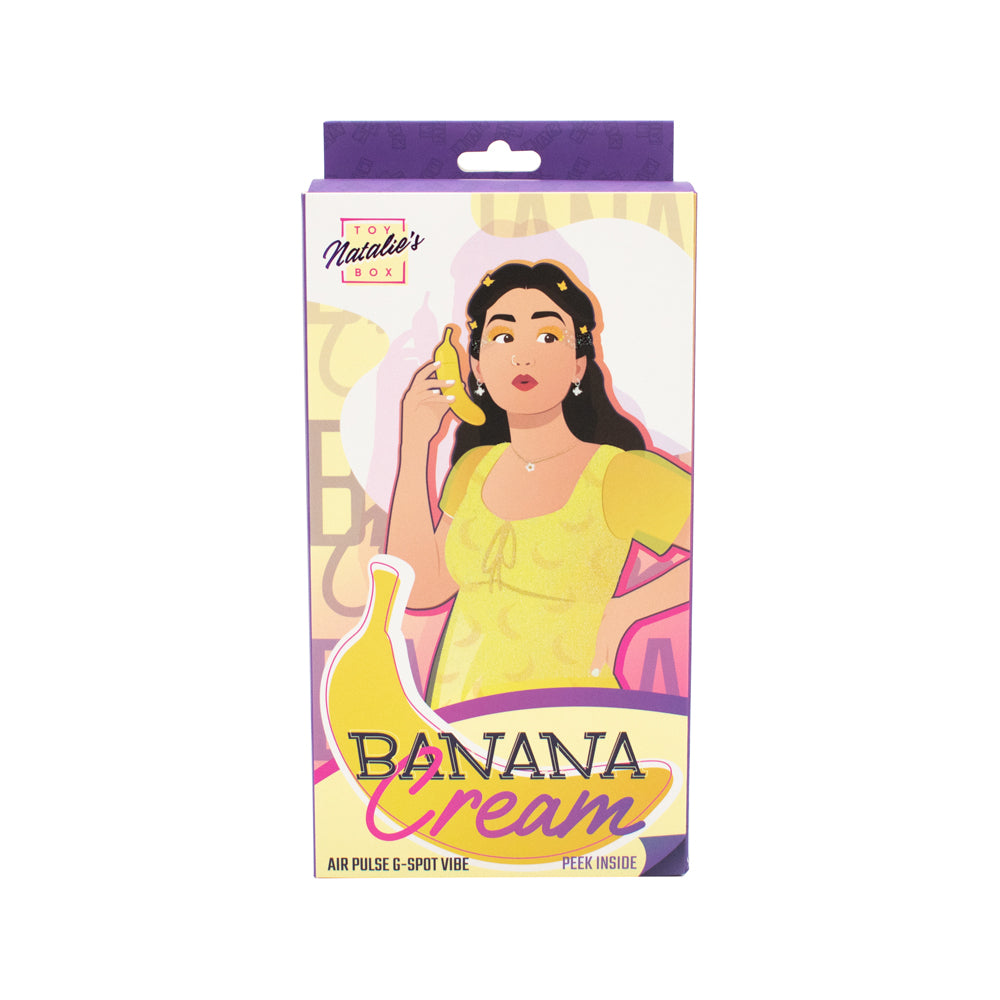 Banana Cream Air Pulse & G-Spot Vibrator