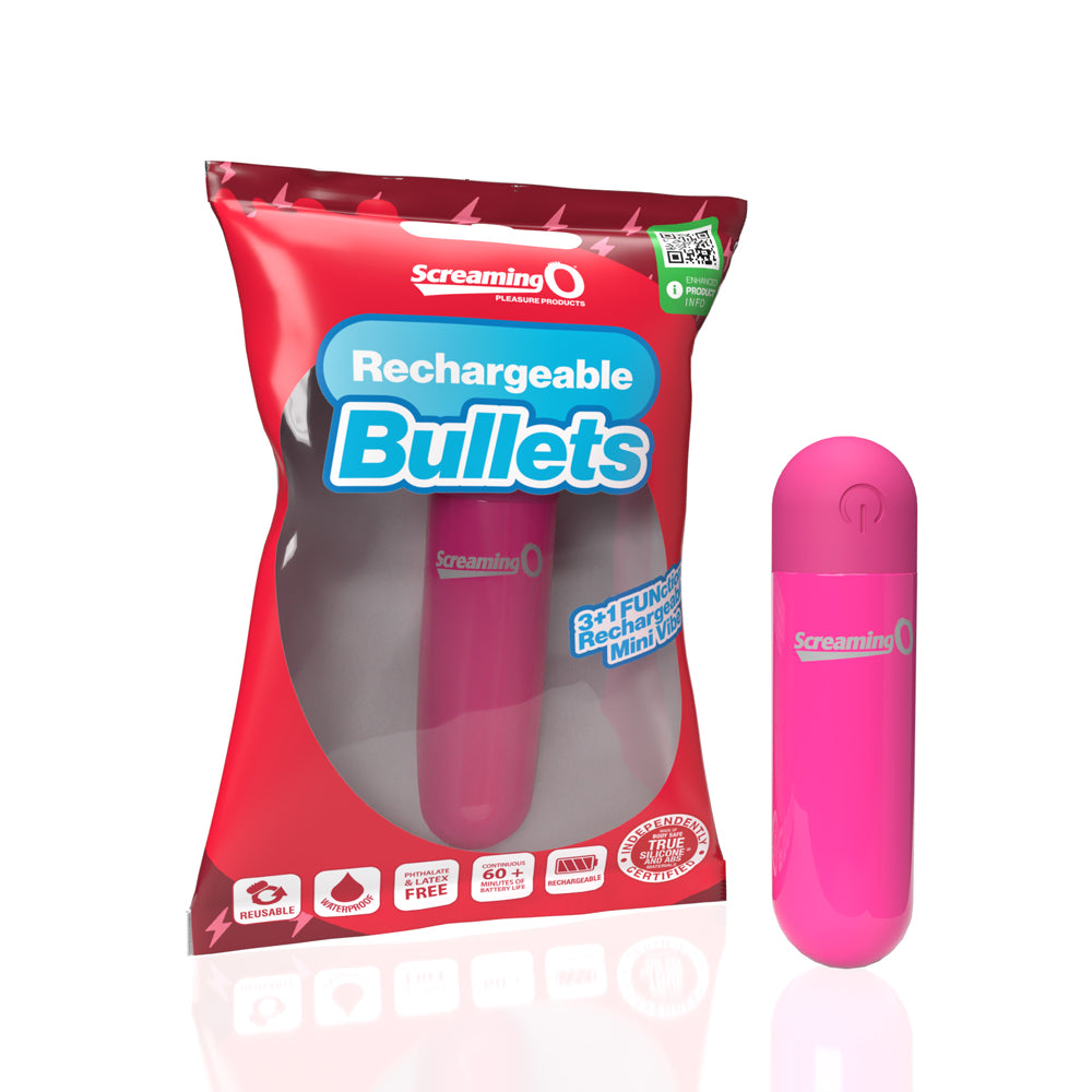 Screaming O Rechargeable Bullets Pink