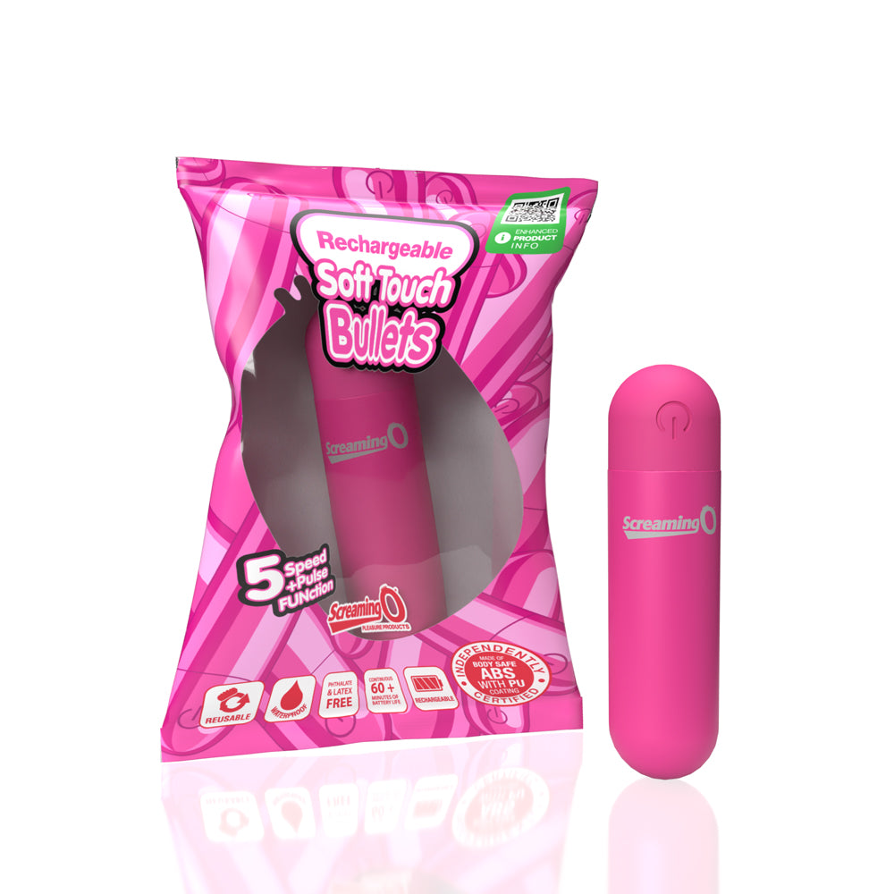 Screaming O Soft Touch Rechargeable Bullets Pink