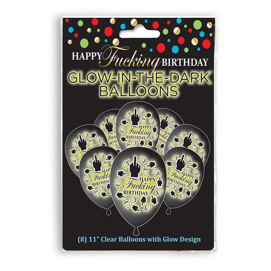 Happy F&#39;Ing Birthday Glow  Balloons