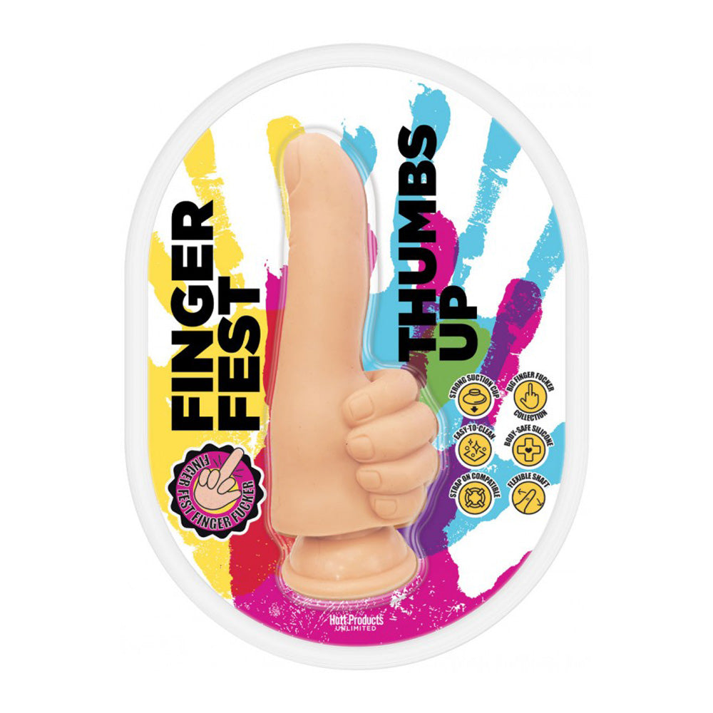 Finger Fest Thumbs Up Dildo Flesh