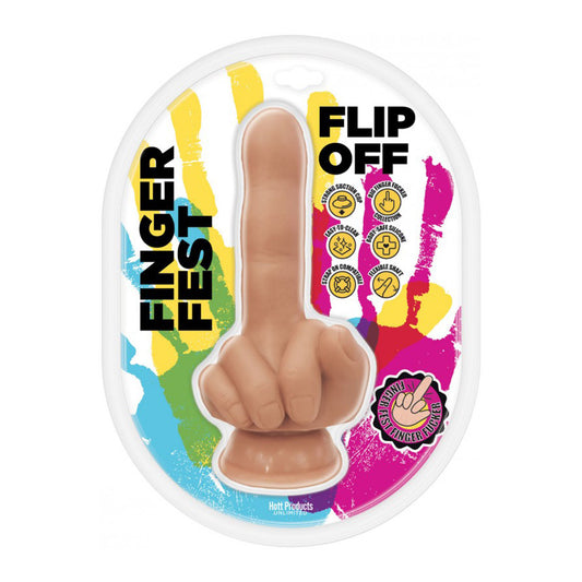 Finger Fest Flip Off Dildo Flesh