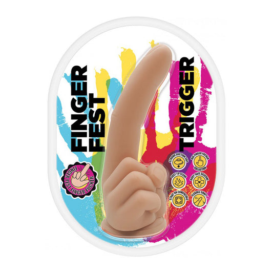 Finger Fest Trigger Dildo Flesh